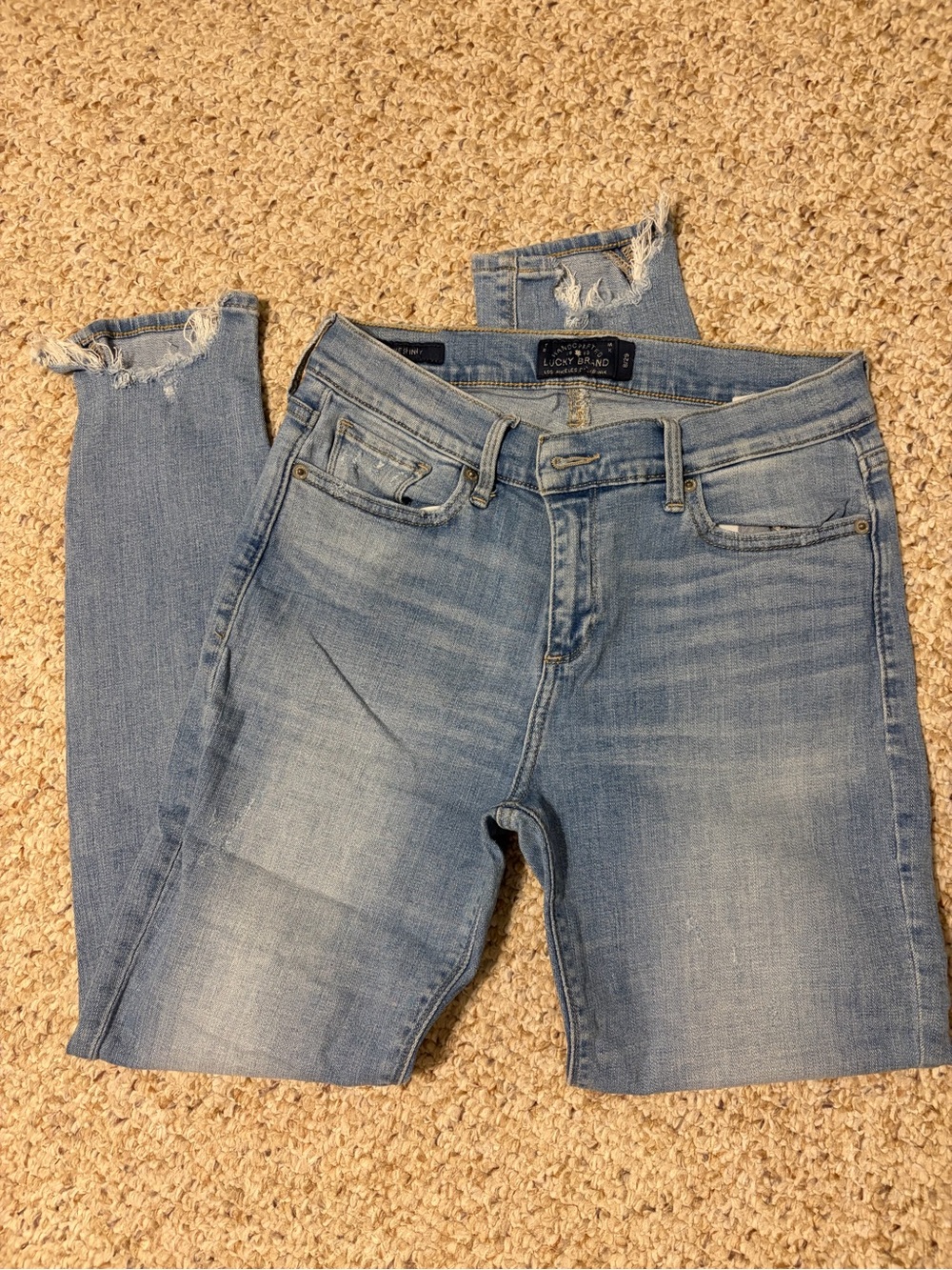 Lucky Brand Light Wash Ankle Skinny Jeans